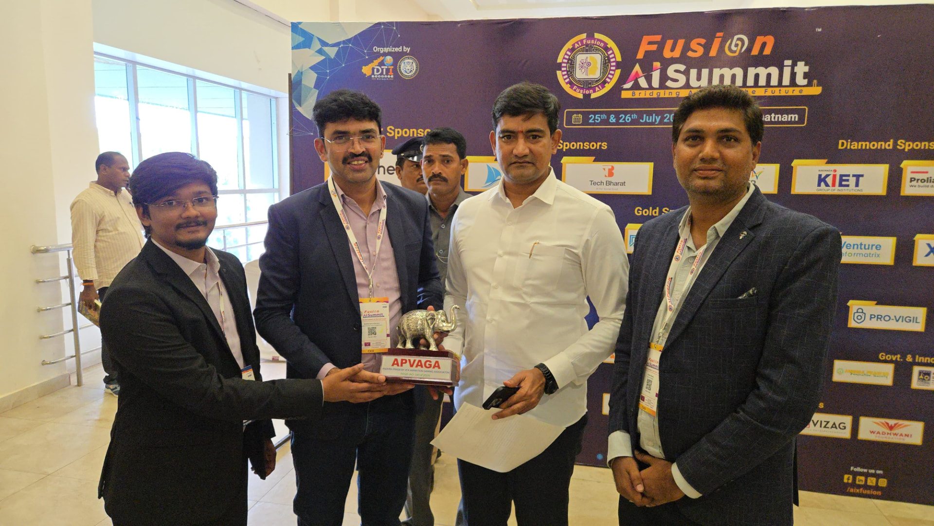 APVAGA felicitated at Fusion AI Summit 2025, Visakhapatnam